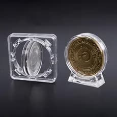 [Caixa Acrílica De 4cm Transparente De Proteção De Medalhas Comemorativas