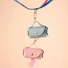[baipestonop] Suporte Elegante Para Bolsa Animais De Estimação De Couro Cocô De Com Dispensador Bolsas Cães Portátil Cac