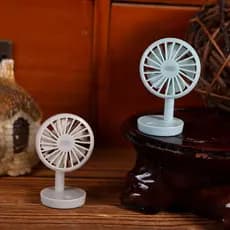 1/12 Casa De Bonecas Simulação Mini Ventilador Elétrico Modelo Boneca Decorar Ornamento Acessórios Móveis Fingir Jogar B