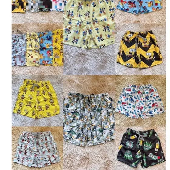 Kit Com 3x Shorts Bermudas Mauricinho Masculino Short Estampados Praia Verão Masculinas