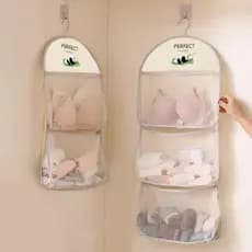Armazenamento Bolsa Malha Respirável De Parede De Meias Organizador De Guarda-Roupa Boneca