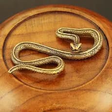 Cobra De Latão De Cobre , Estatuetas De Decoração De Bronze Antigo Para Interiores , Ornamento De Mesa , Es