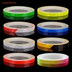 [largeloohb] 1cm X 8m Adesivos De Bicicleta Fita Reflexiva Tiras Fluorescentes Fitas De Ciclismo Para Capacete Motocicle