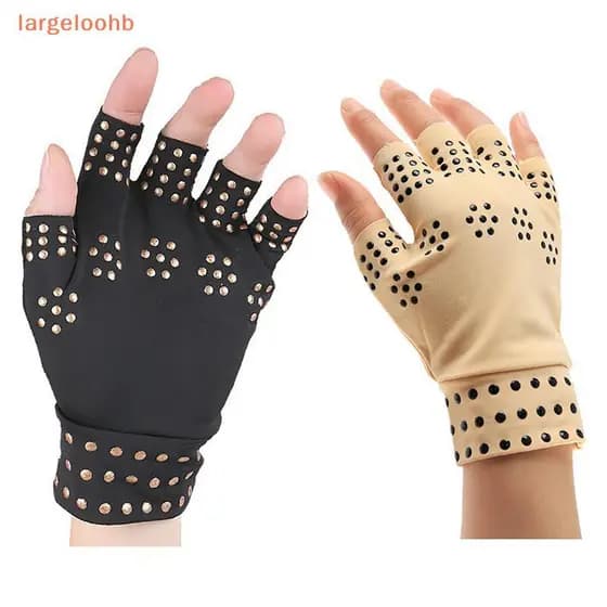 [largeloohb] Luvas Magnéticas Tratamento De Artrite Suporte De Compressão Terapia Pressão Articular Antiderrapante