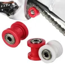 [largeloohb] Corrente De 10 Mm Rolete Tensor Deslizante Ajustador Polia Guia De Roda Pit Dirt Bike