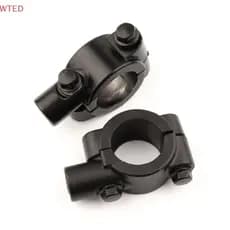 (WTED) Suporte Para Guidão Retrovisor De Motocicleta , Base De Braçadeira 8mm Bla , Alumínio , Ferramenta Universal