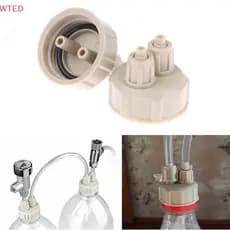 (WTED) 2 Unidades De Sistema De CO2 Para Aquário , Válvula De Tubo , Tampa De Garrafa , Tanque De Peixes , Planta Viva ,