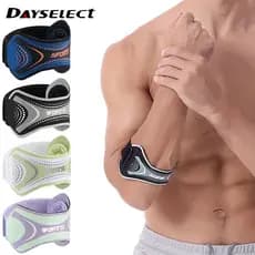 DAYSELECT 1 Peça Esportiva Cotoveleira Compressão Absorção De Choque Banco De Tênis Suporte Para Cotovelo