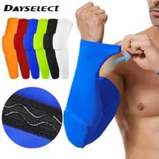 DAYSELECT 1 Peça Esportiva Engrossar Favo De Mel Cotoveleira Antiderrapante À Prova De Suor Suporte Para Futebol E Basqu