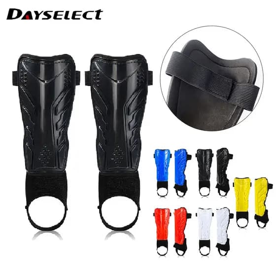 DAYSELECT 1 Par De Caneleiras De Futebol De Espessura Dupla Anti-Fratura Impacto Proteção Para Panturrilha No Tornozelo