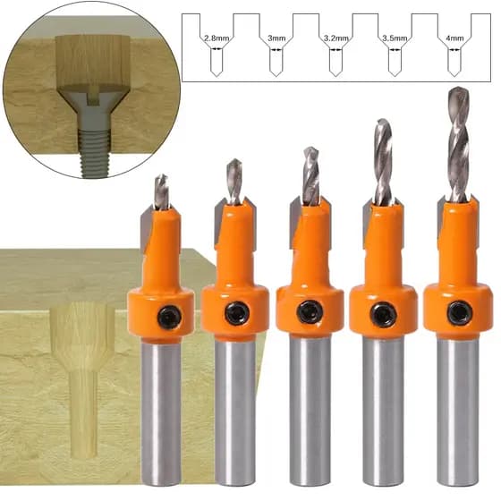 Ferramenta De Parafuso De Aço Carbono Durável De 10/8mm Para Trabalhar Madeira