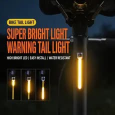 Luz Traseira De Bicicleta À Prova D'água Ultrabrilhante Com 5 Modos De Flash E Recarregável Por USB Para Mountain Bike ,