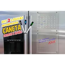 calendario quadro magnetico Geladeira + caneta com imã para escrever compromissos Lousa acrilico Planner semanal Mensal