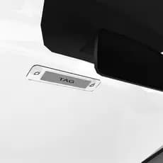 Suporte para tag carro sem parar condominio Suporte Placa Para-brisa Compatível Tag Veicular Sem Parar Cor Transparente