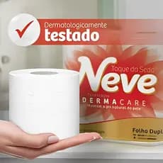 12 Rolos Papel Higiênico Neve Alta Qualidade Suavidade e Resistência