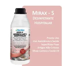 Mirax S 1L - Desinfetante Pronto Uso Renko -  Eliminador de Germes Potente e Seguro