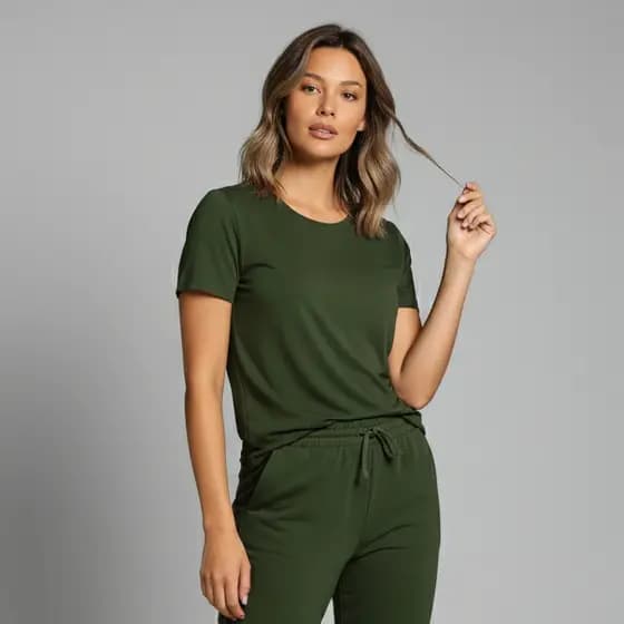 Camiseta Feminina Varias Cores Tecido Macio e Confortável