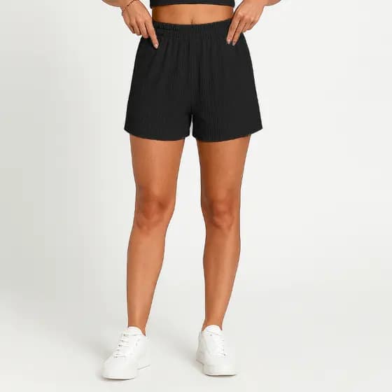 Short Feminino Ribana em Tecido Exclusivo Premium