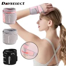 DAYSELECT 1 Peça Pulseira Esportiva Compressão Ajustável Evita Entorses Tênis Protetor De Pulso Fixo