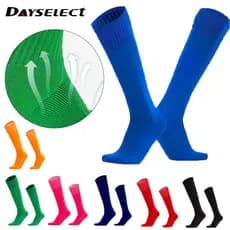 DAYSELECT 1 Par De Meias Profissionais Esportivas Antiderrapantes À Prova De Suor Espessadas E Respiráveis Para Futebol