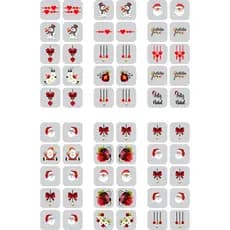 120 Adesivos 3d para Unha tema Natal