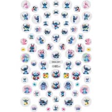 70 Adesivos de unha 3D Lilo & Stitch pronto pra uso