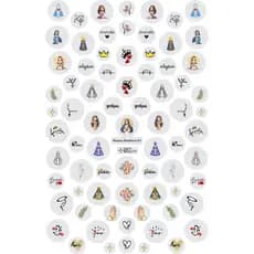 70 Adesivos de unhas Nossa Senhora