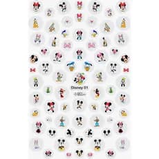 Adesivos De Unha Infantil Turma do Mickey Mouse Minnie Pato Donald Margarida Tecnologia Pelicula 3D