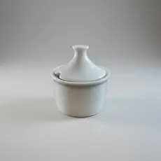 Kit 2 Açucareiros 250 GRAMAS c/tampa - Porcelana VAI AO FORNO E MICRO ONDAS