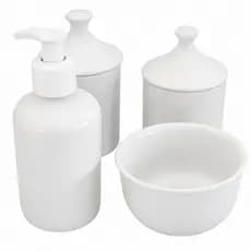 KIT BEBÊ 4 PEÇAS COM TAMPA DE PORCELANA,VAI AO FORNO E MICRO ONDAS