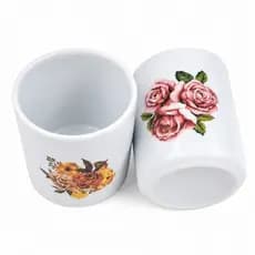 KIT 2 POTES LAVABO,BANHEIRO 300 ML DEC.FLORES