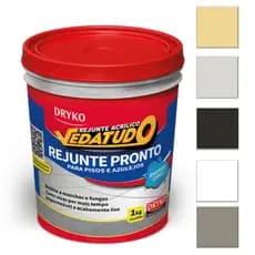 Rejunte Acrilico Piso Porcelanato Banheiro Piscina Dryko 1kg Pronto Azulejo Revestimento Cerâmica