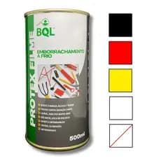 Tinta Emborrachamento Frio 500ml Academia Anilha Halteres Ferramenta Protex Film BQL Antiderrapante