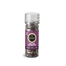 Smart Tempero Mix Pimenta Colorida Com Moedor 50G