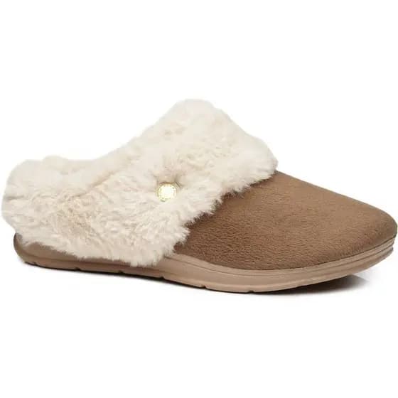 Pantufa Pegada Feminina Original Confortável Quentinha Inverno Mulher Peluda Chinelo de Lã Macia