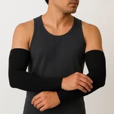 Par Manguito Compressão Arm Sleeve Preto Motoboy Entrega 99 Uber Proteção Solar