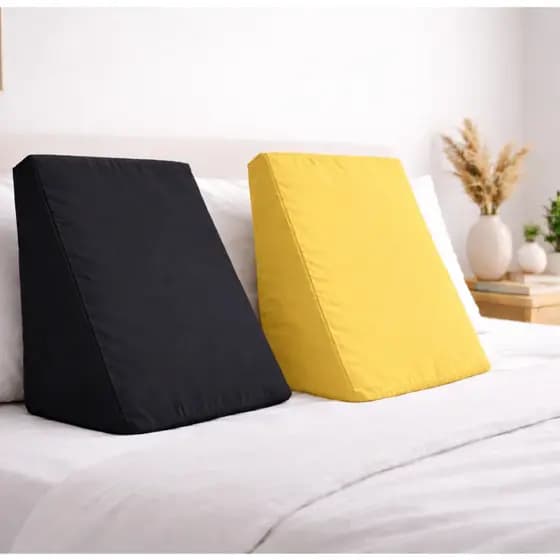 Kit 2 Capas Para Almofada Anti Refluxo Triangular Pós Cirúrgico Leitura Suave Encosto Ortobom 30x45x65cm KIT COM 2 CAPAS