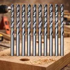10 Broca Aço Rapido Hss Para Furar Madeira Ferro Fundido Plastico Drywall Cobre Aluminio Latão Chapa