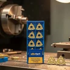 Kit 20 Pastilha Inserto P Torno Cnc Videa Usinagem Wnmg080404-tm Ellofort Profissional