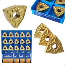 Kit Pastilha Inserto Para Torno Cnc Videa Wnmg080404-tm 40peças Ellofort Profissional