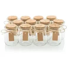 20 Potes de vidro 100ML com Rolha Porta Velas condimentos temperos