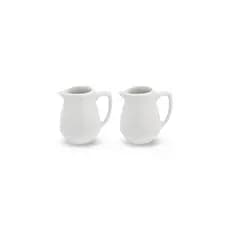 2 Jarrinhas de Porcelana Branca 60ml mini leiteiras