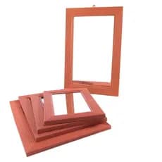 Espelho de Parede Moldura Canelada Elegante Decorativo