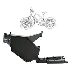 Quadro De Bicicleta Elétrica Alta Potencia Bike Eletrica Preto L