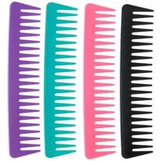 Pente De Cabelo Dentes Largos Longo Desembaraçador Profissional Para Cabelos Lisos e Cacheados
