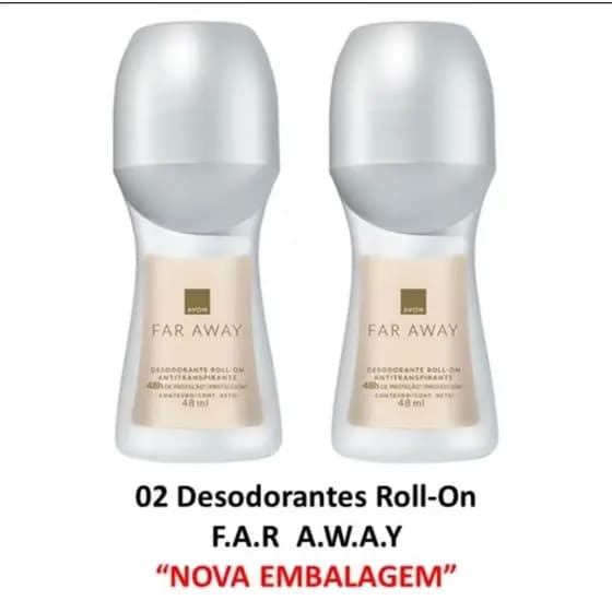 KIT COM 2 ROOL  FAR AWAY AVON ORIGINAL