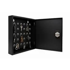 Porta Chaves em Aço Galvanizado 30x25cm Para 30 Chaves | Organizador de Chaves com Fechadura