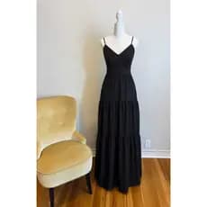 VESTIDO PRETO - VESTIDO LONGO PRETO - VESTIDO PRETO - VESTIDO CASUAL