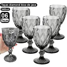 Tacas de vidro clear Diamond - 315ml 6unidades