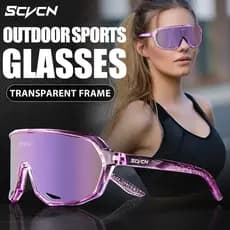 Óculos De Sol Para Ciclismo SCVCN Homens Esportivos Proteção UV400 Estradas De Montanha
